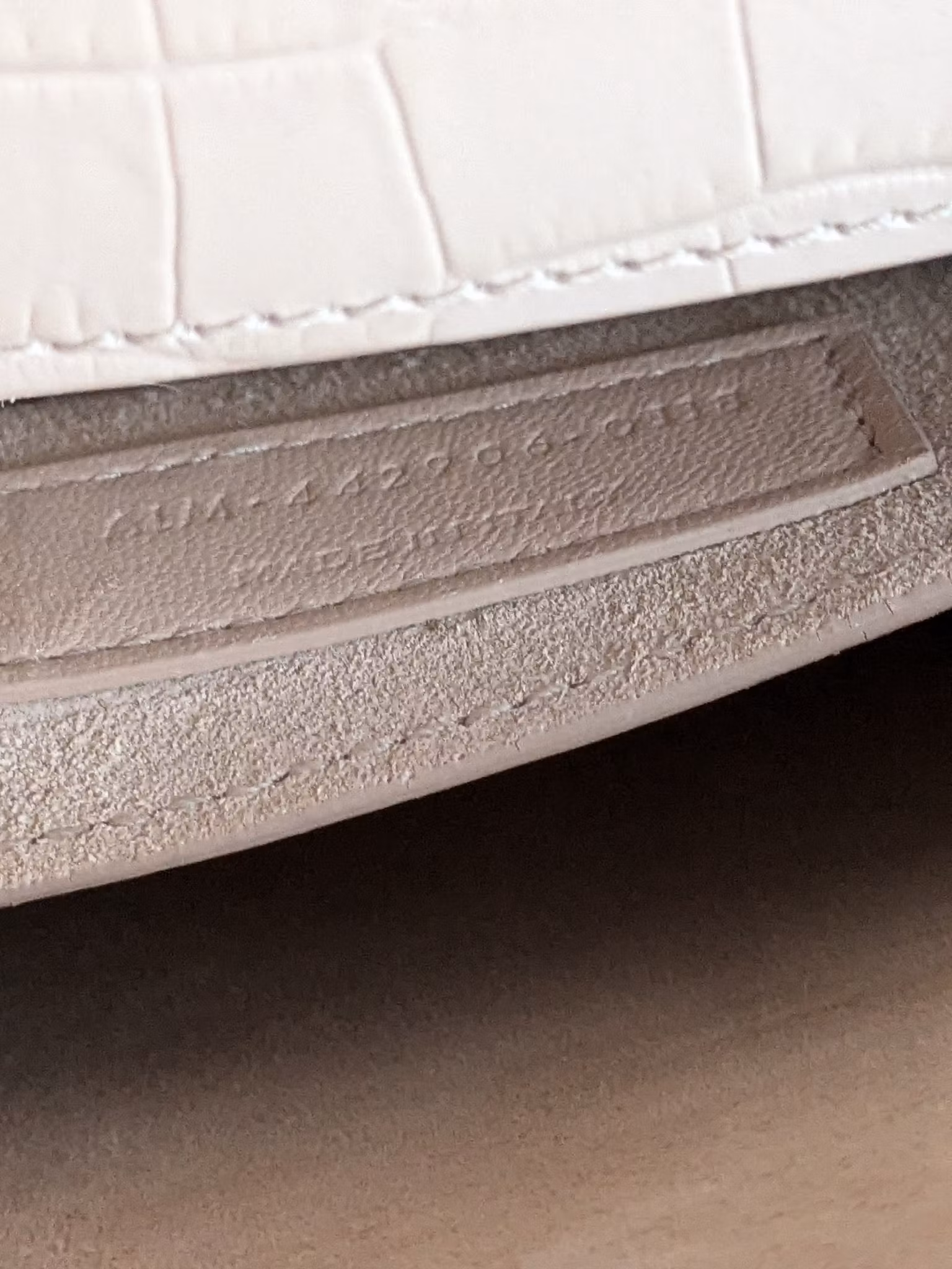Saint Laurent Sunset Medium Crocodile embossed