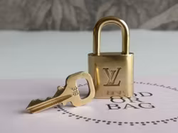 Louis Vuitton padlock with key 319