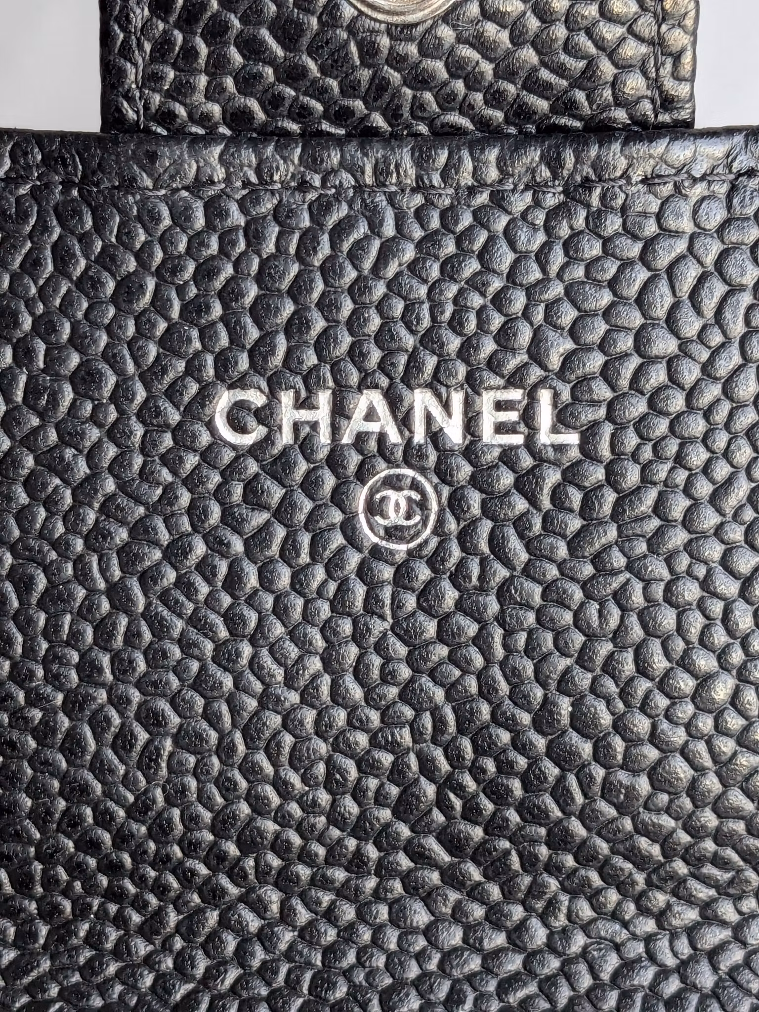 Chanel timeless classic flap long wallet caviar