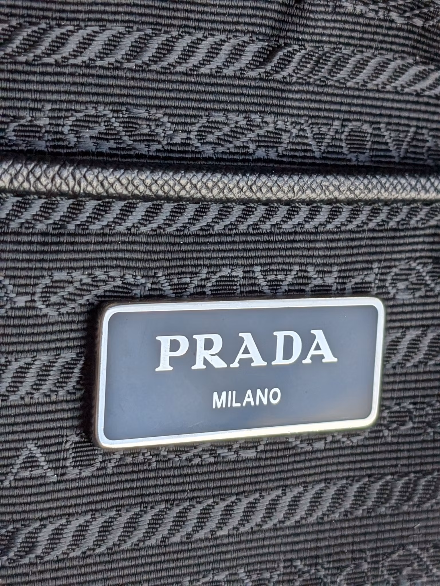Prada quilted chain bowling bag