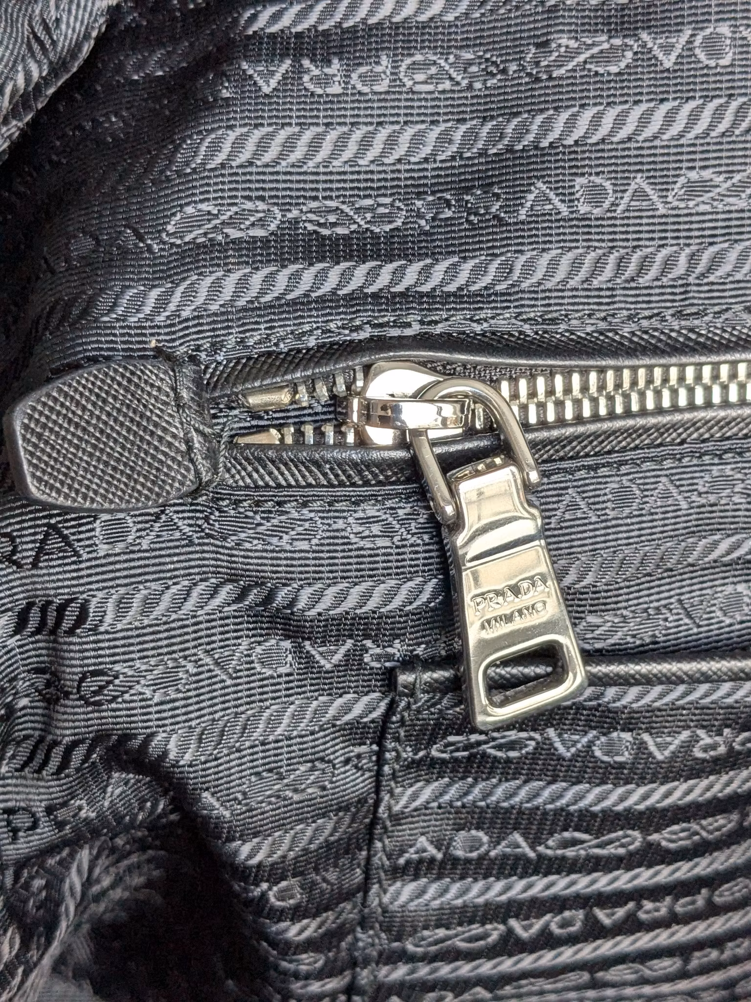 Prada quilted chain bowling bag