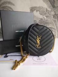 Saint Laurent Round Bag grain de poudre