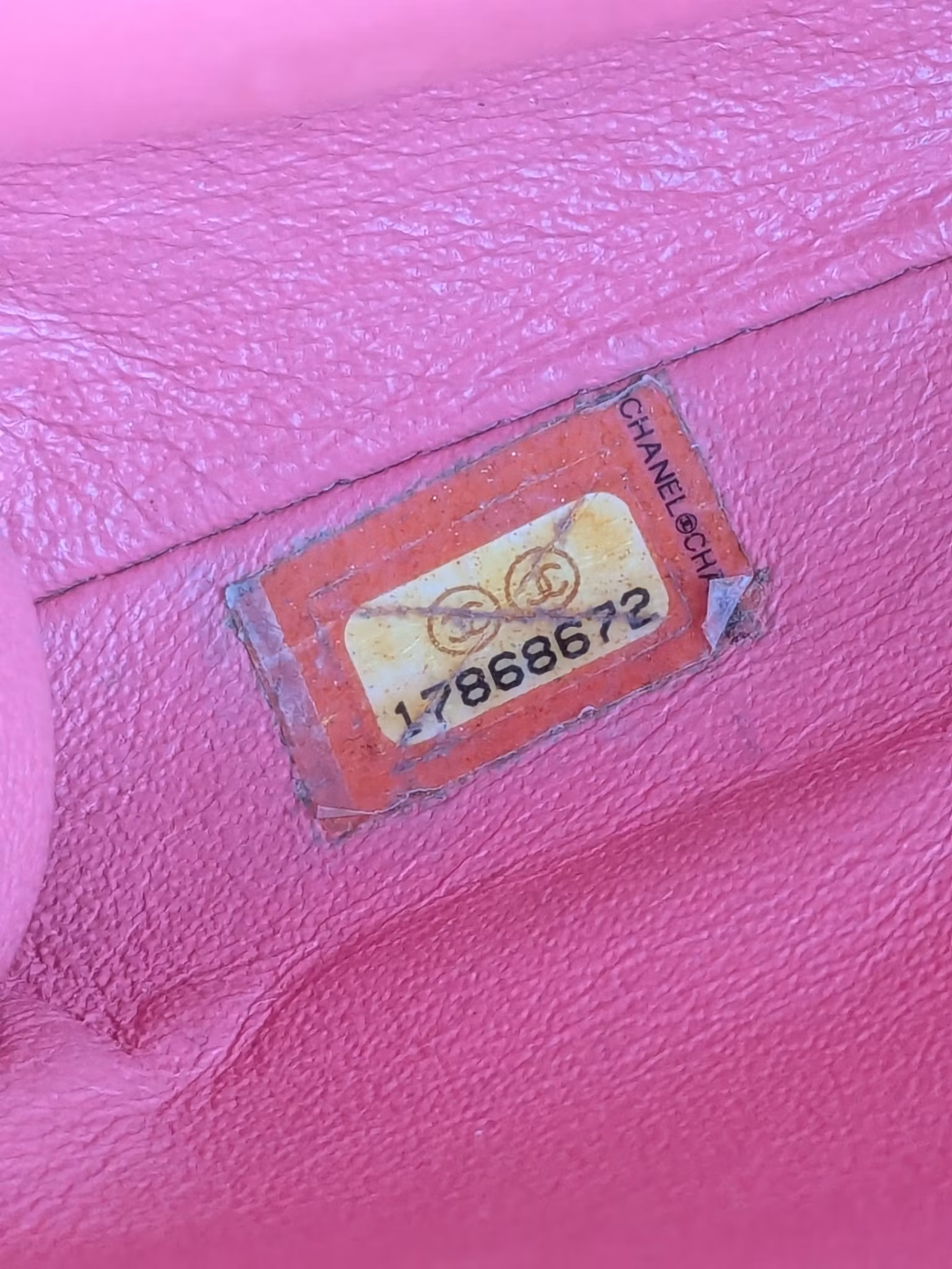 Chanel quilted red patent flap bag