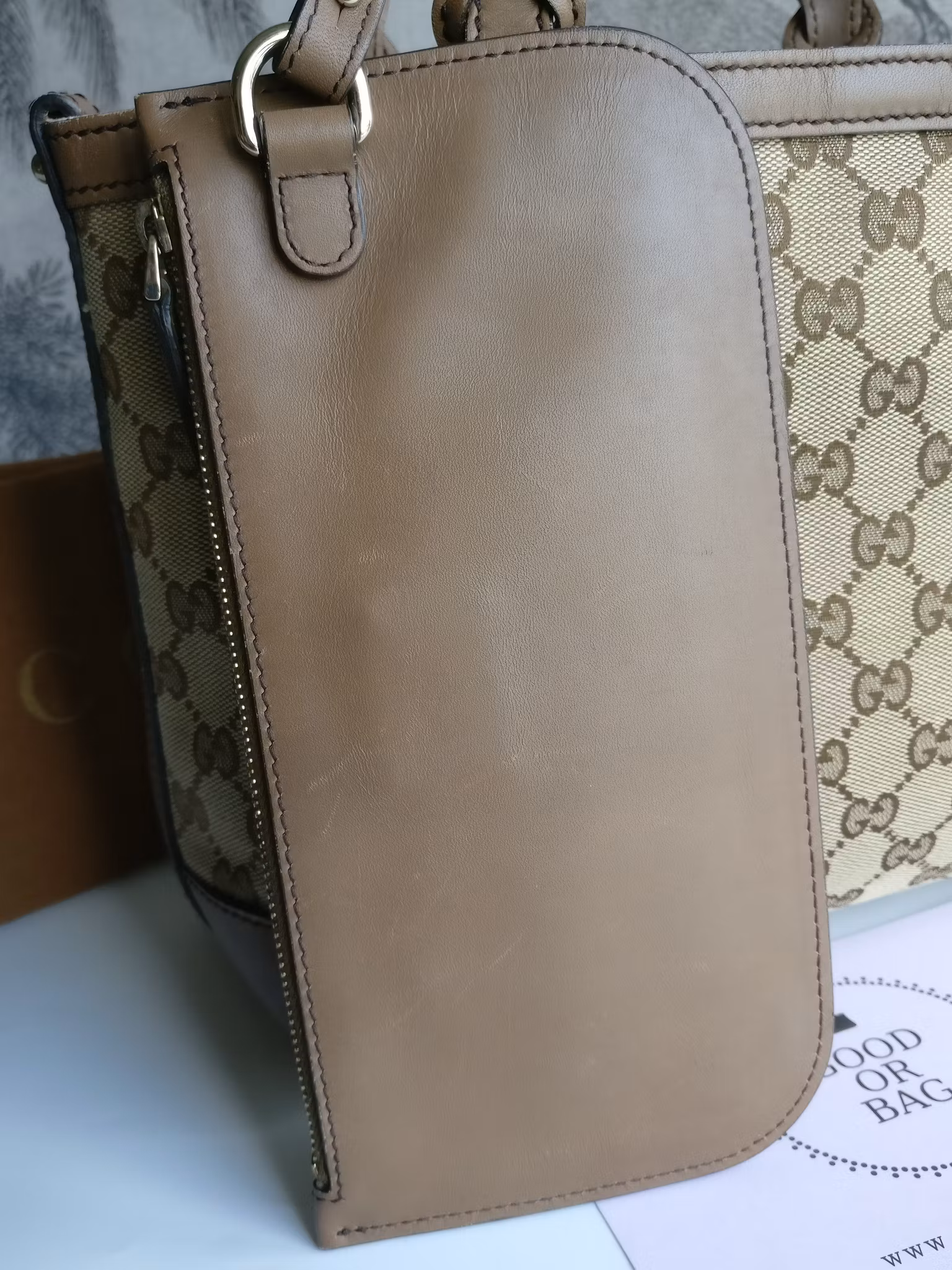 Gucci GG Small Craft Tote with pouch