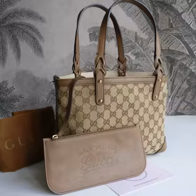 Gucci GG Small Craft Tote with pouch