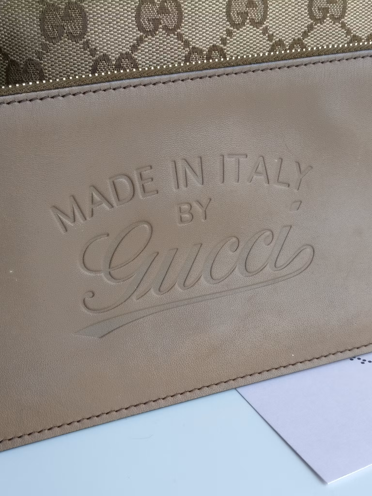 Gucci GG Small Craft Tote with pouch
