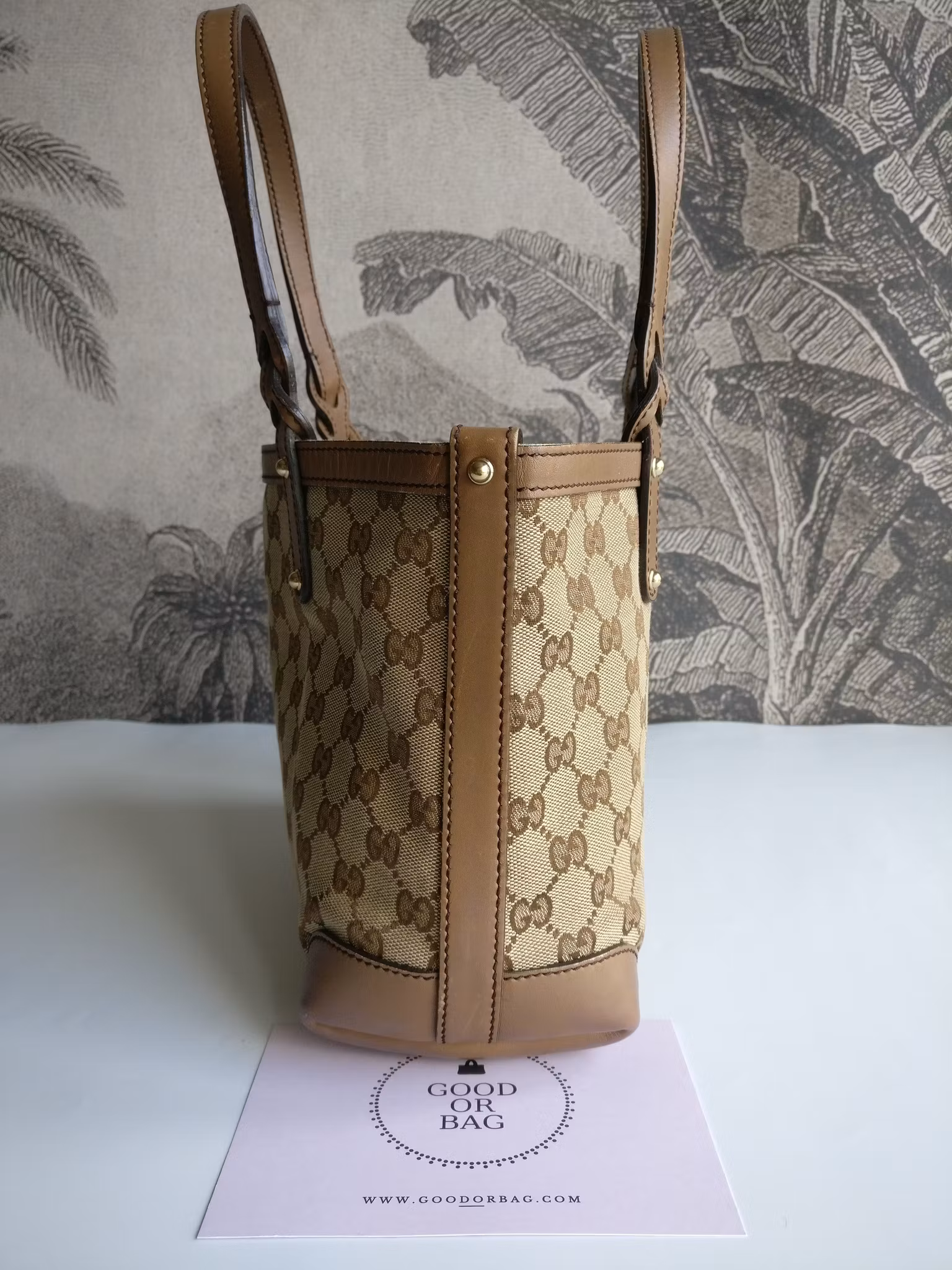 Gucci GG Small Craft Tote with pouch