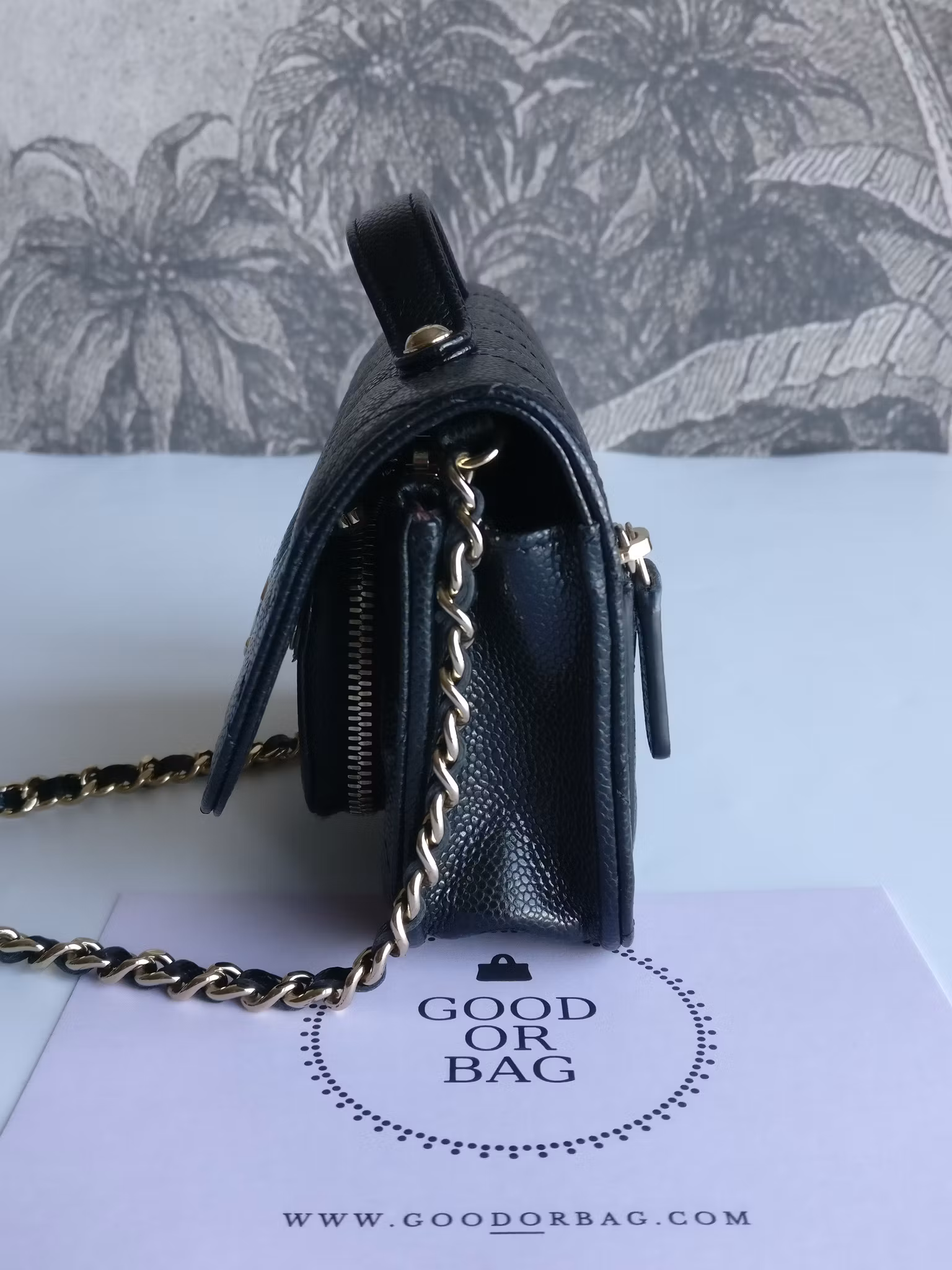 Chanel Mini Business Affinity Clutch with Chain