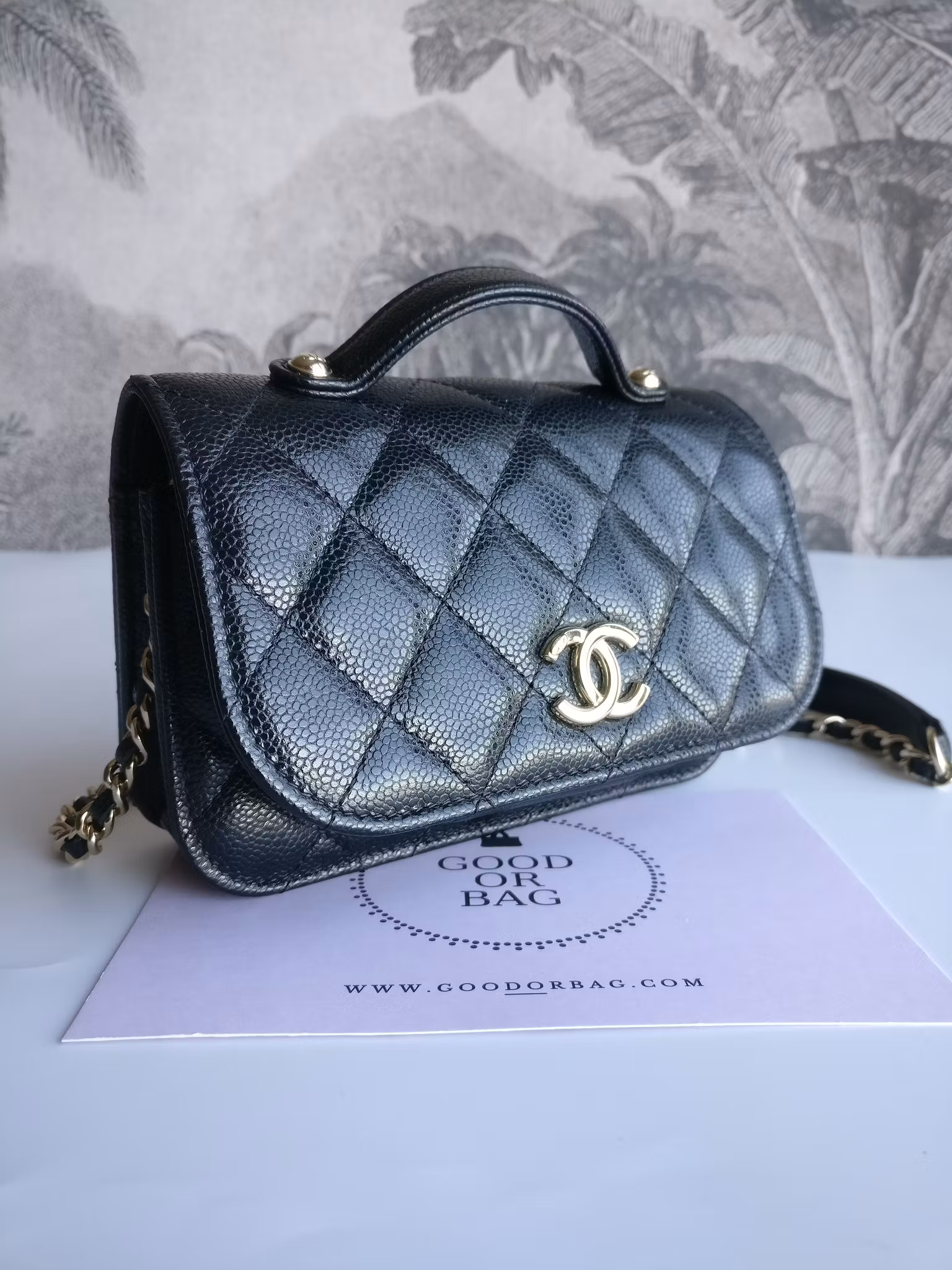 Chanel Mini Business Affinity Clutch with Chain