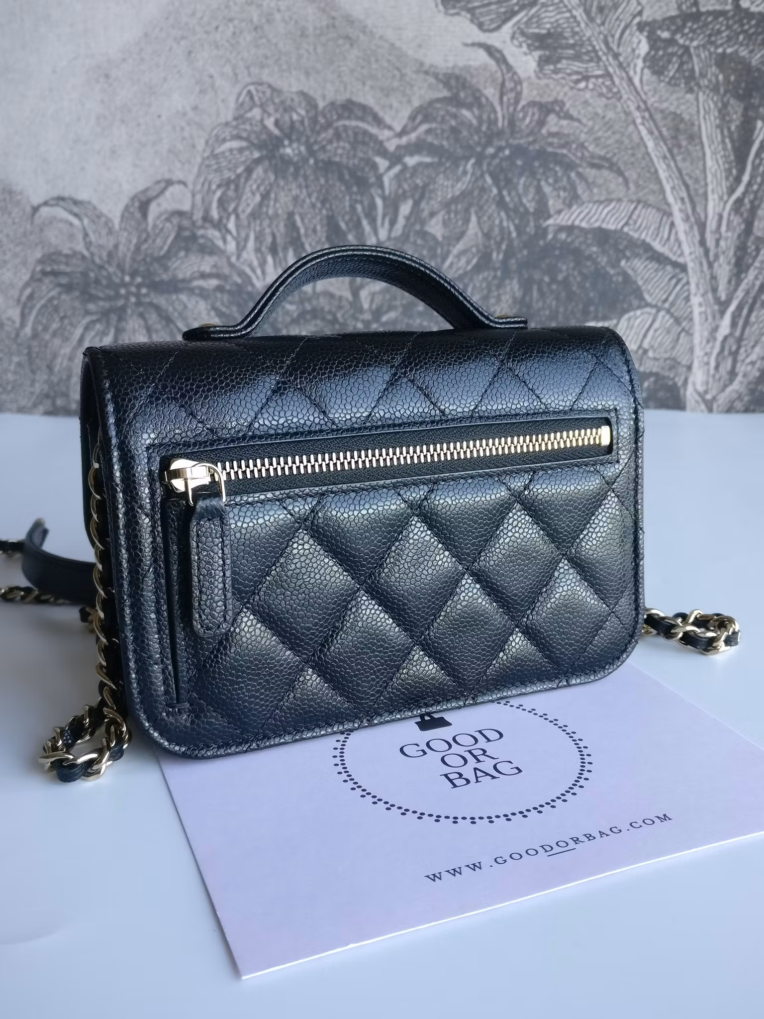 Chanel Mini Business Affinity Clutch with Chain