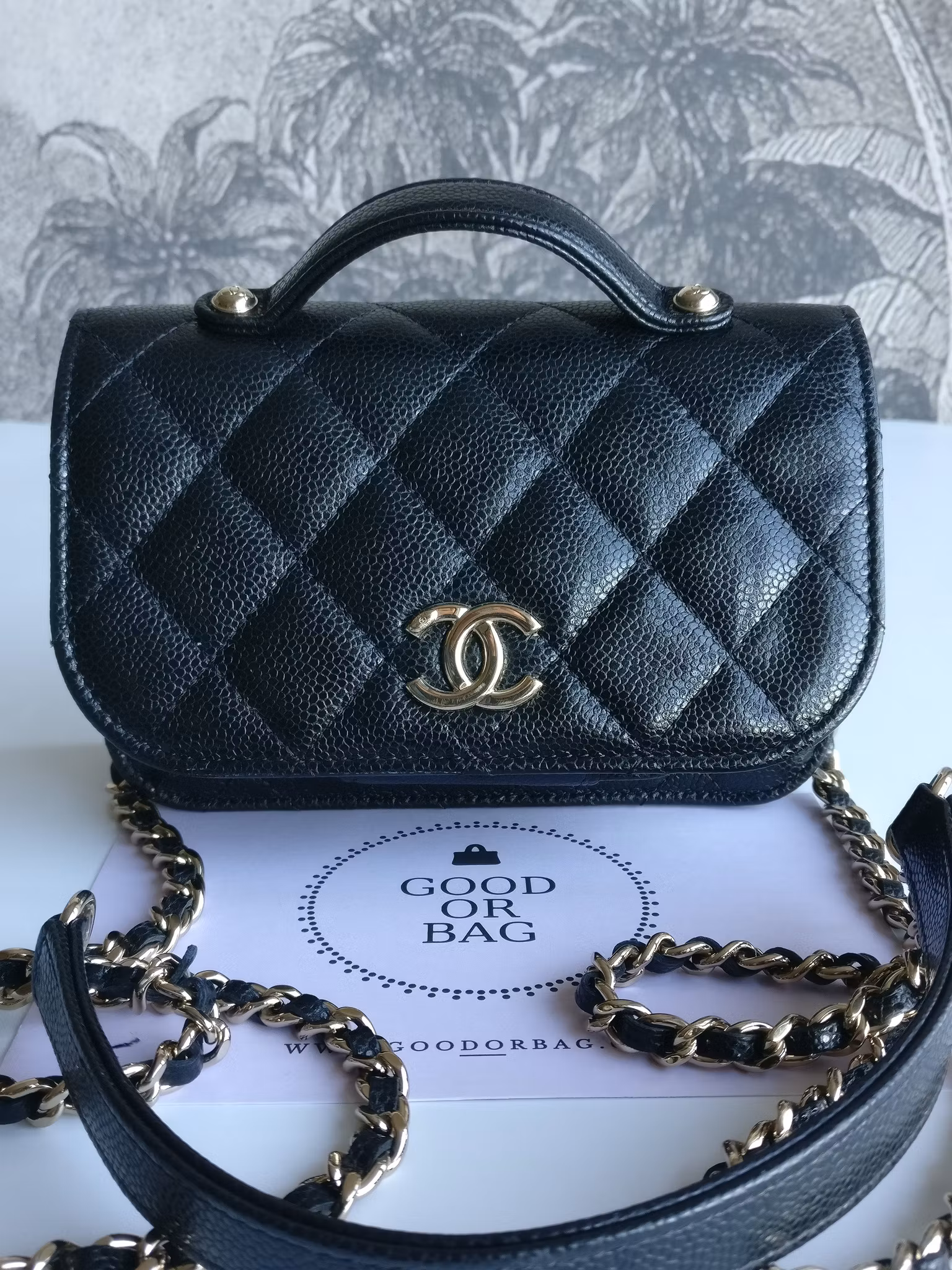 Chanel Mini Business Affinity Clutch with Chain