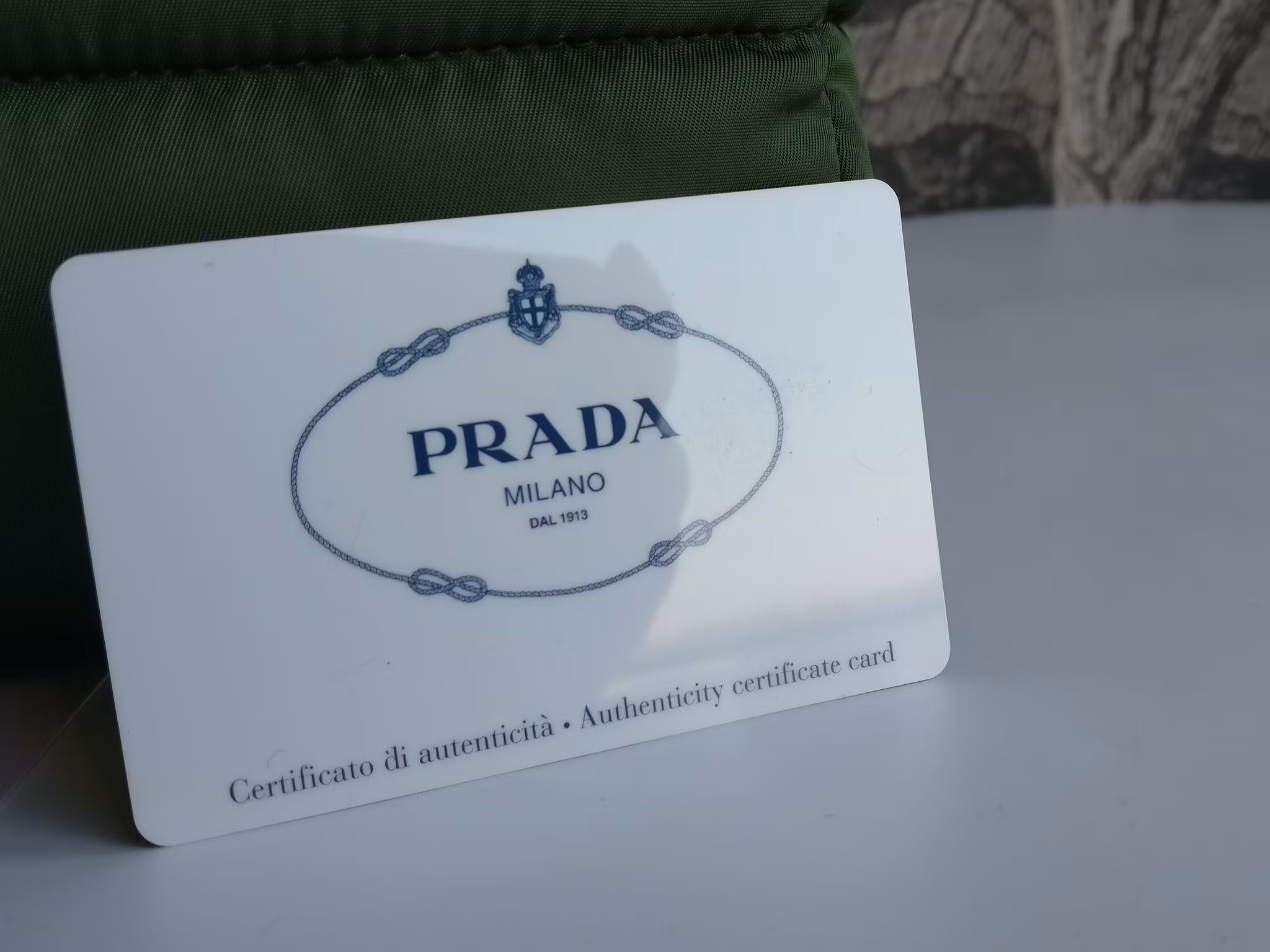 Prada Tessuto Nylon Bomber Tote Khaki