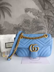 Gucci Marmont Shoulder bag light blue