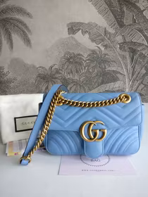 Gucci Marmont Shoulder bag light blue