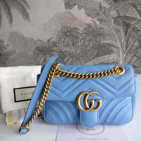 Gucci Marmont Shoulder bag light blue