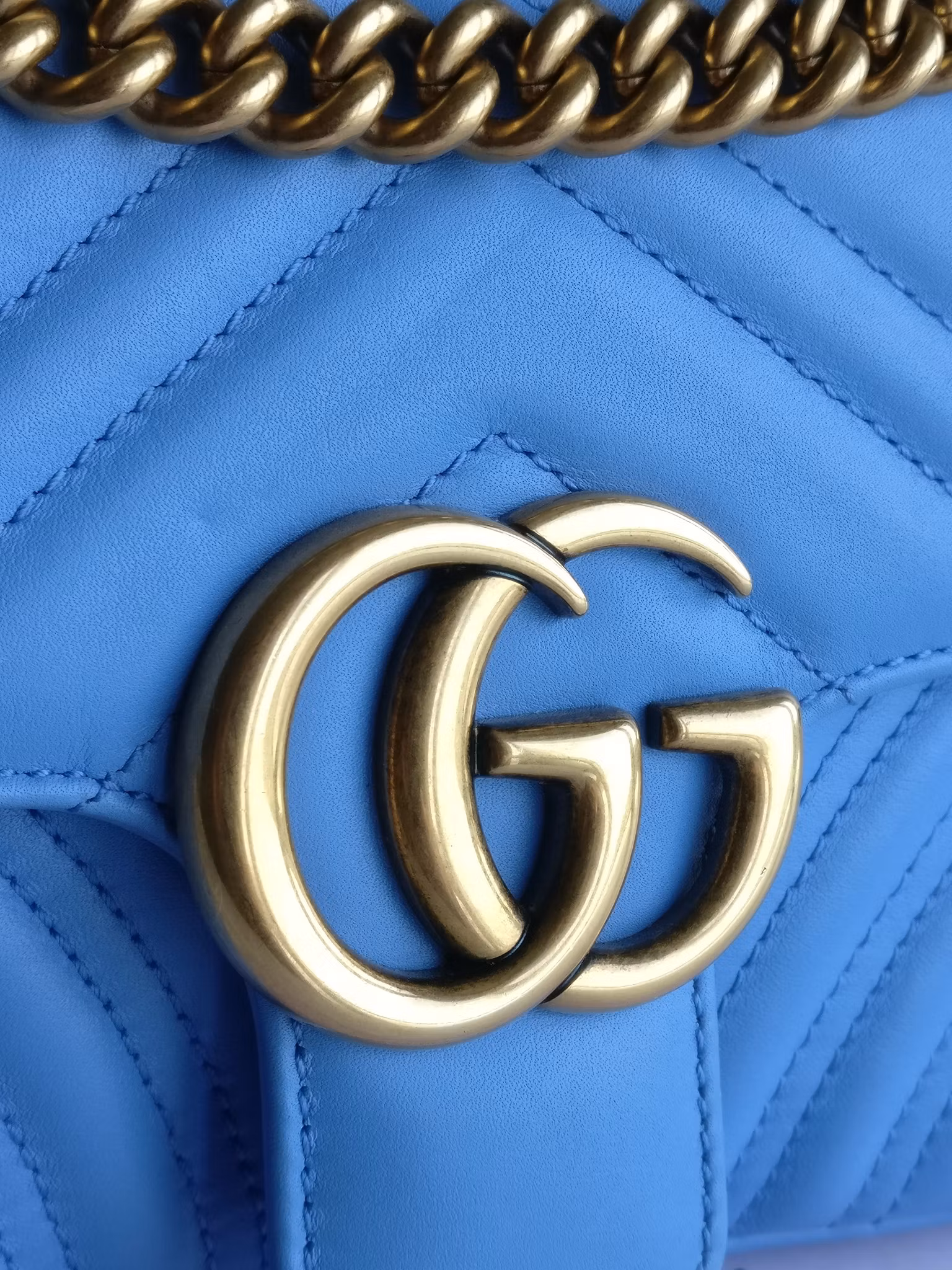 Gucci Marmont Shoulder bag light blue