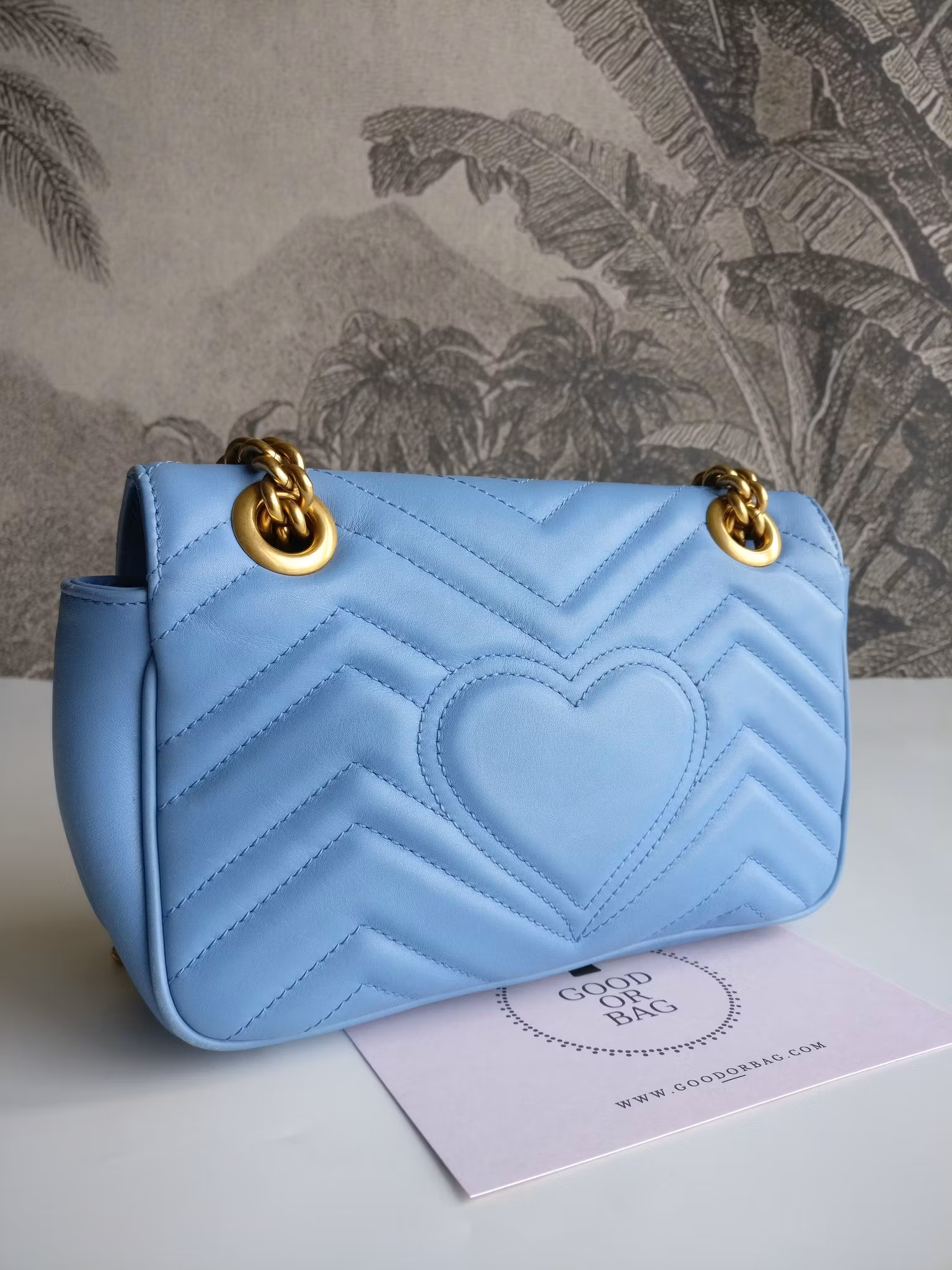 Gucci Marmont Shoulder bag light blue