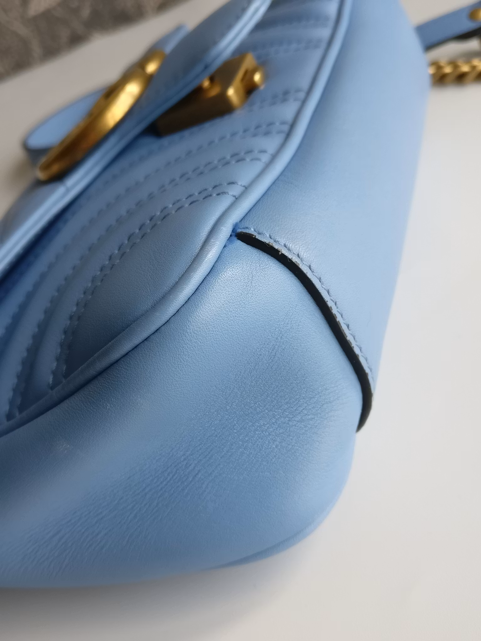 Gucci Marmont Shoulder bag light blue