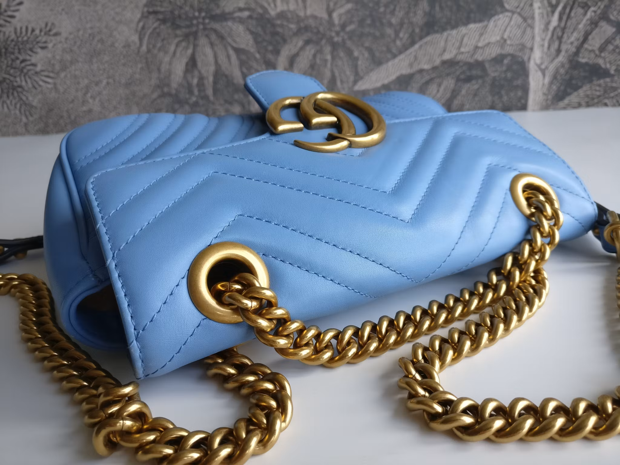 Gucci Marmont Shoulder bag light blue