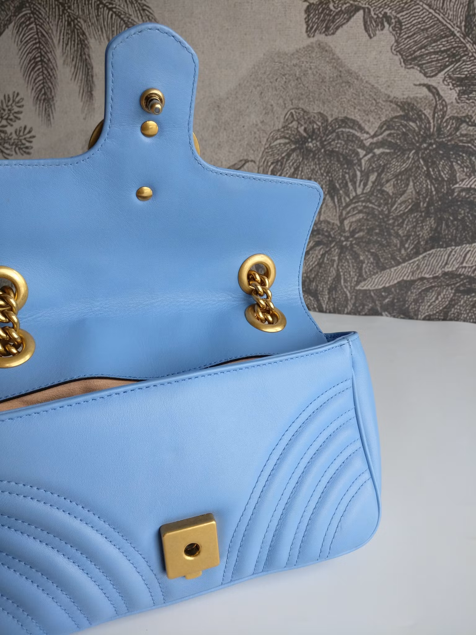 Gucci Marmont Shoulder bag light blue