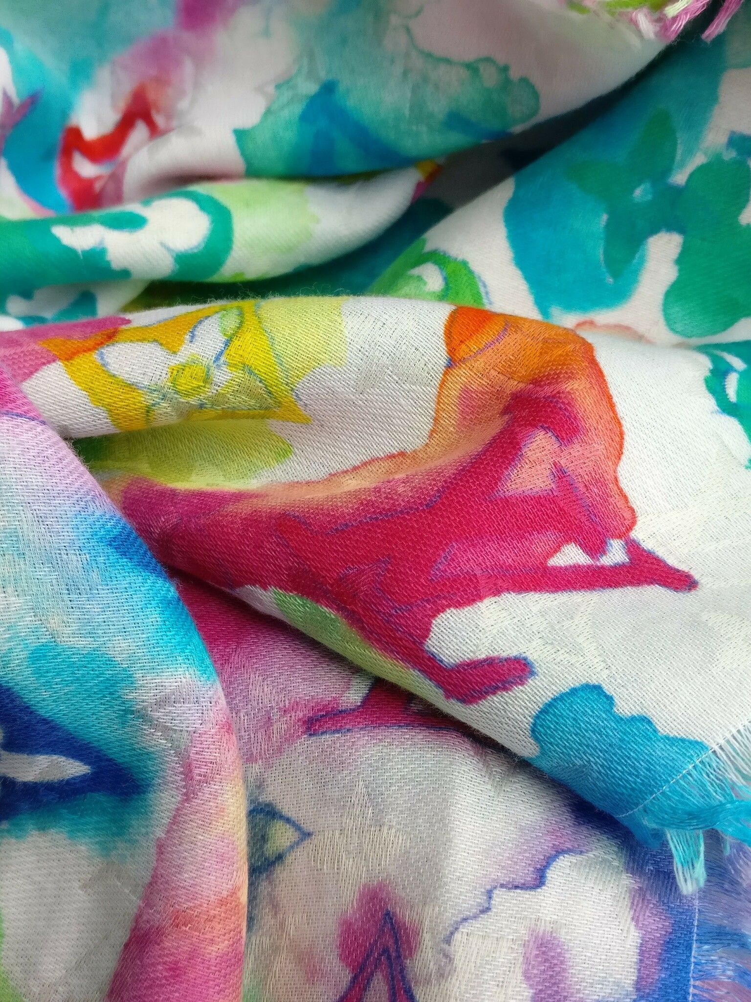 Louis Vuitton Limited Edition Watercolor Stole Shawl