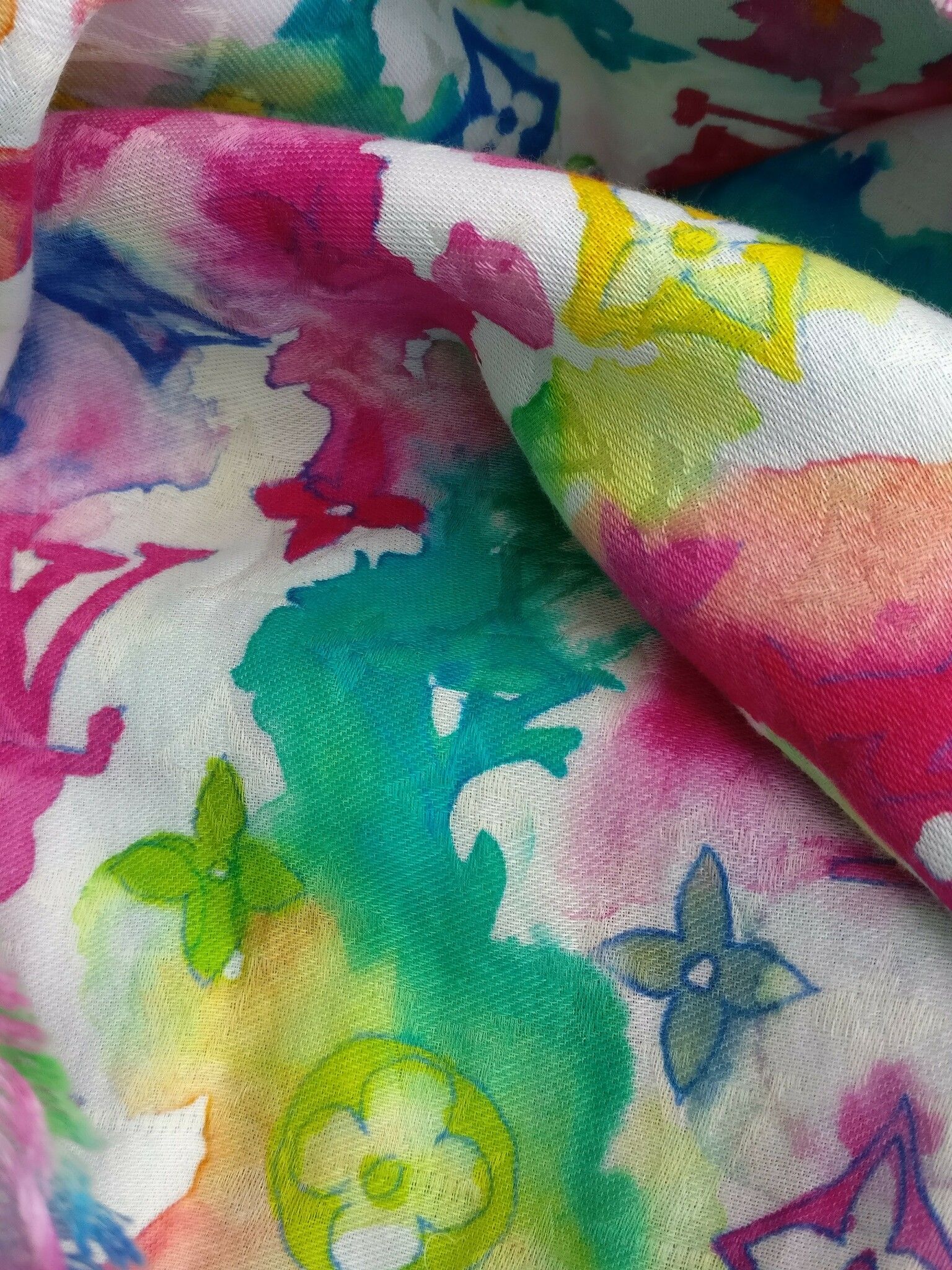 Louis Vuitton Limited Edition Watercolor Stole Shawl