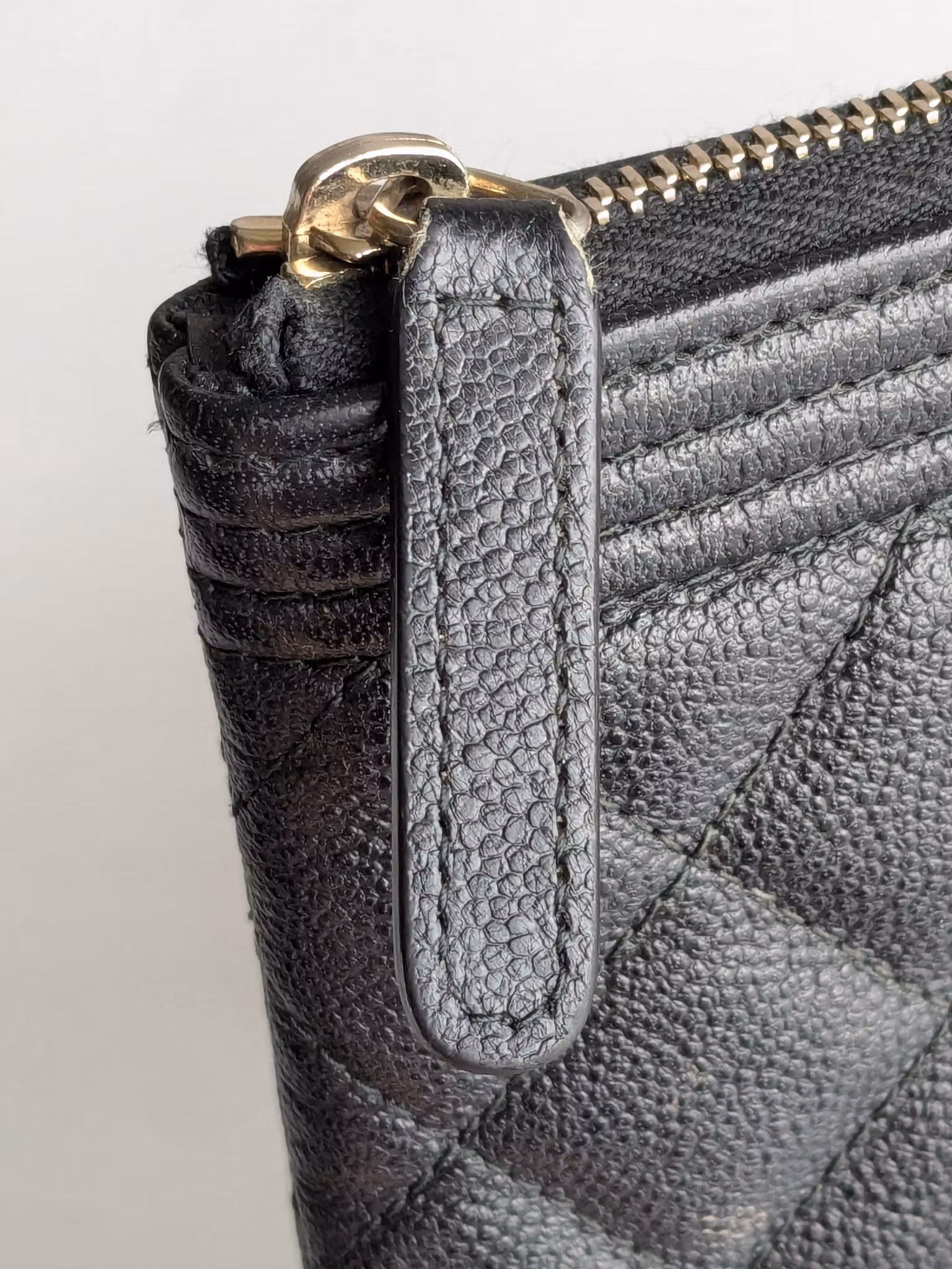 Chanel Medium Quilted Caviar Boy O Case Clutch