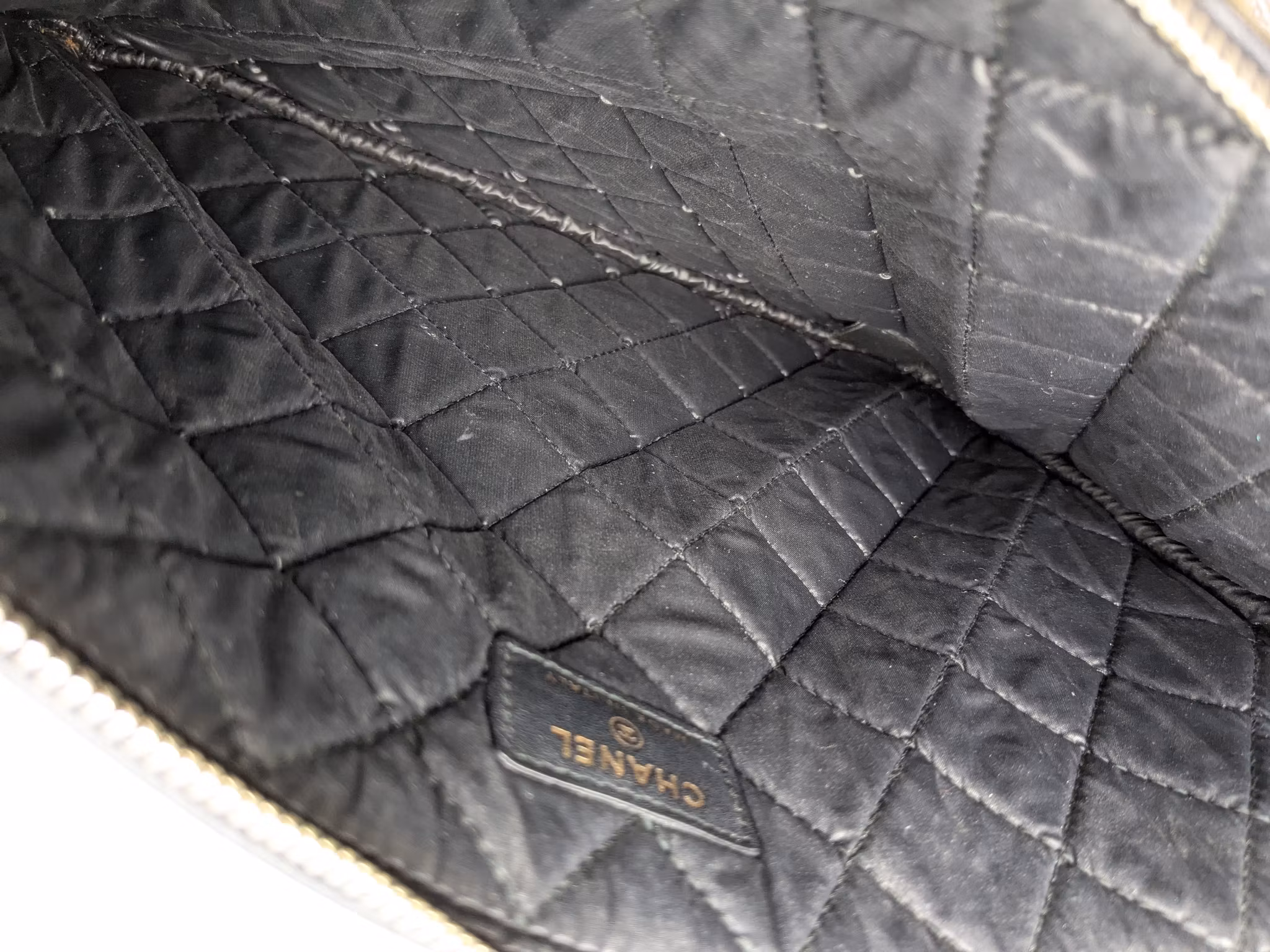 Chanel Medium Quilted Caviar Boy O Case Clutch