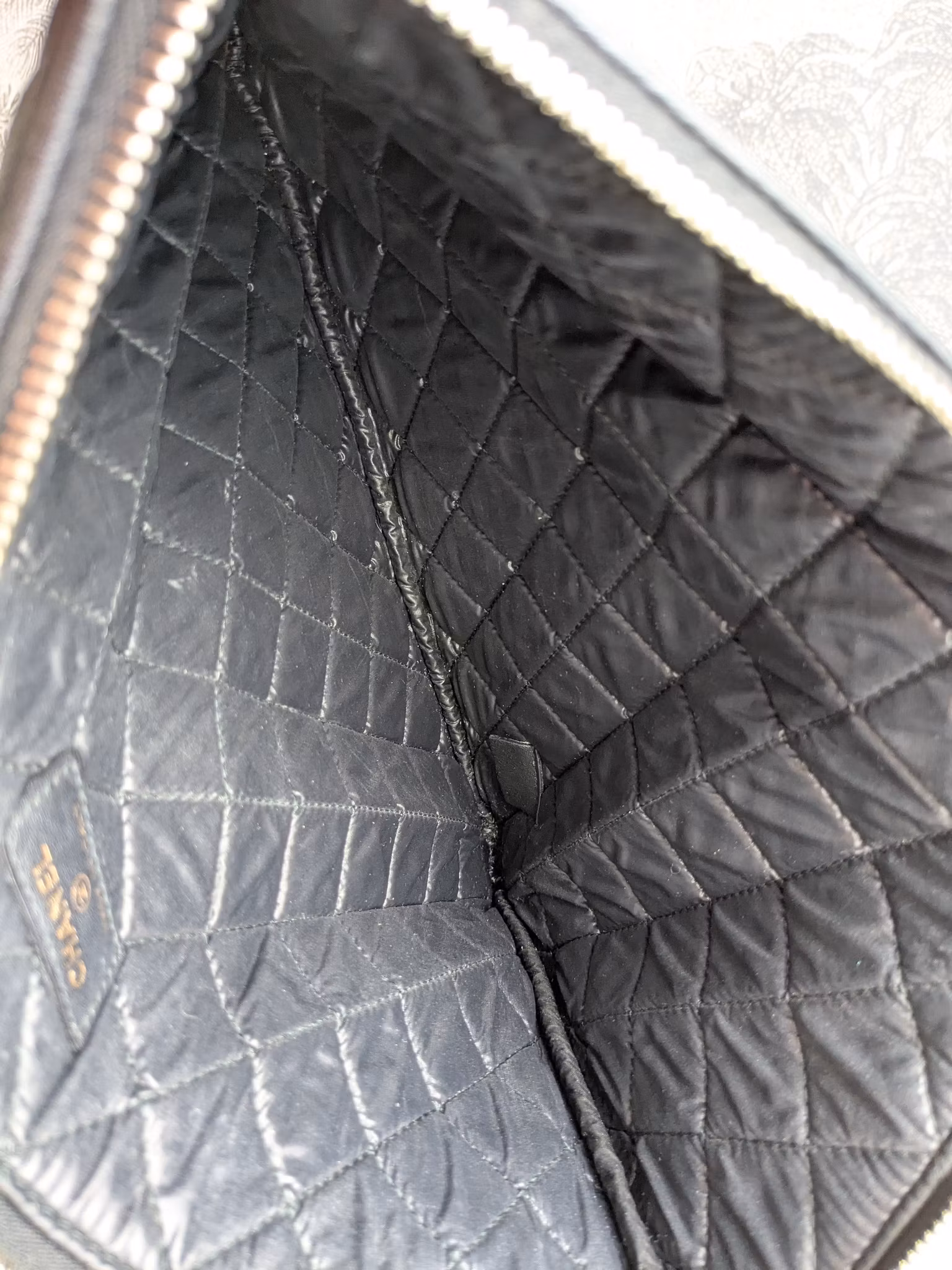 Chanel Medium Quilted Caviar Boy O Case Clutch