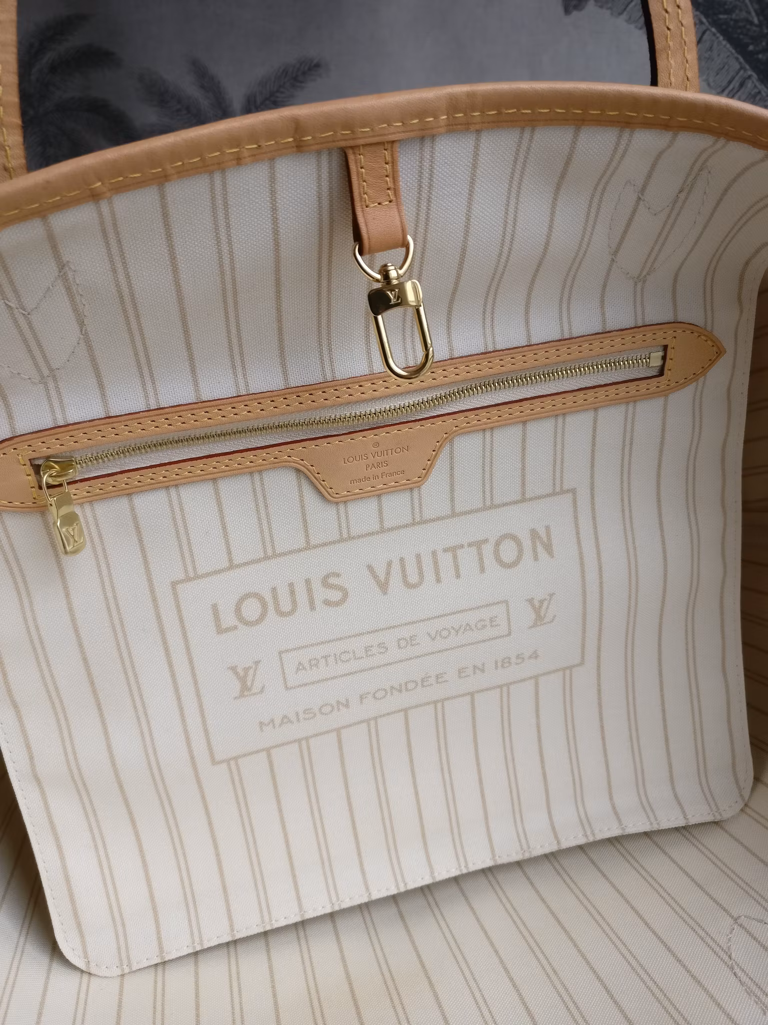 Louis Vuitton Neverfull MM damier azur