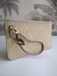 Louis Vuitton Neverfull pochette empreinte Dune