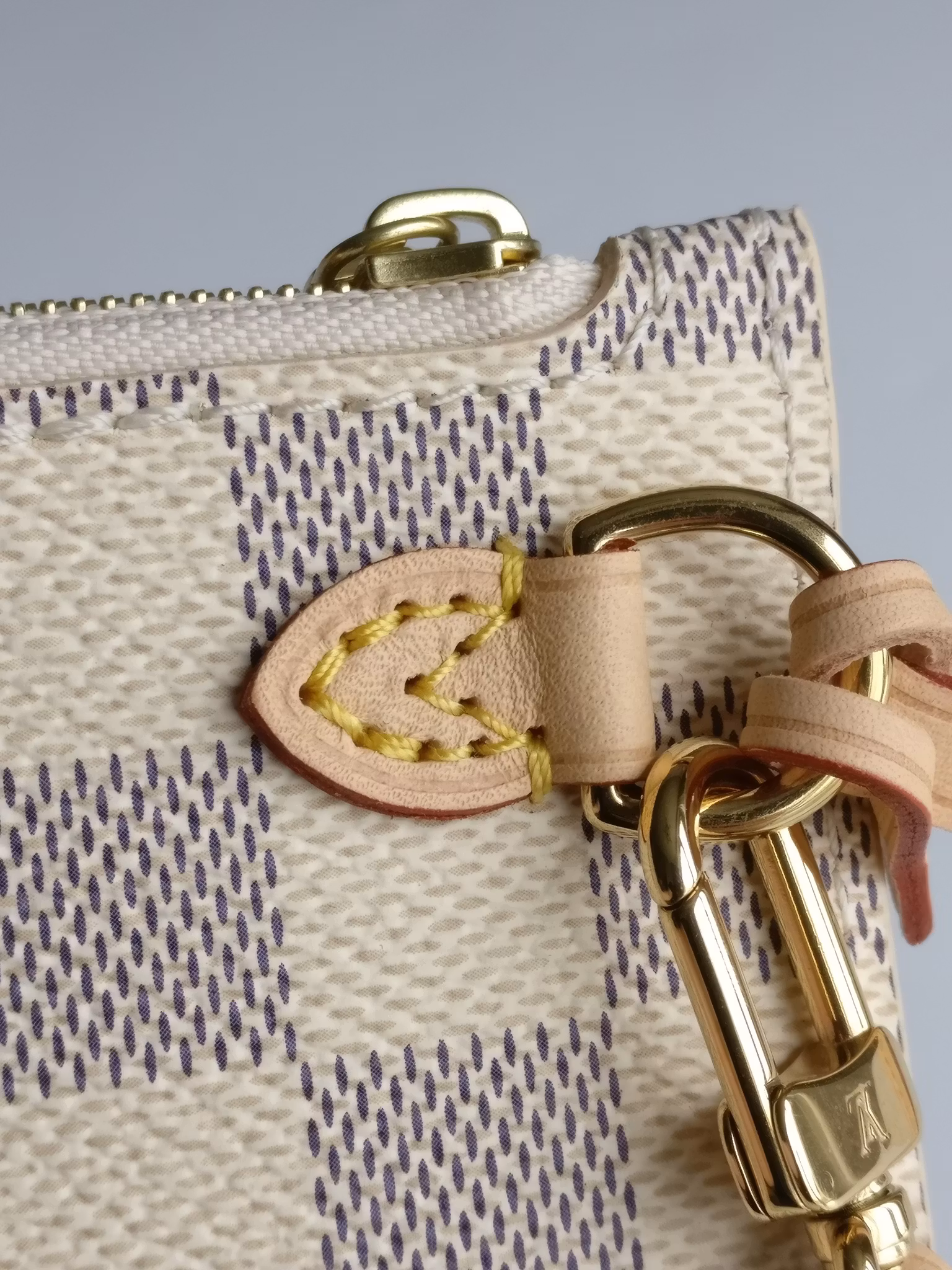 Louis Vuitton Neverfull MM/GM pochette damier azur