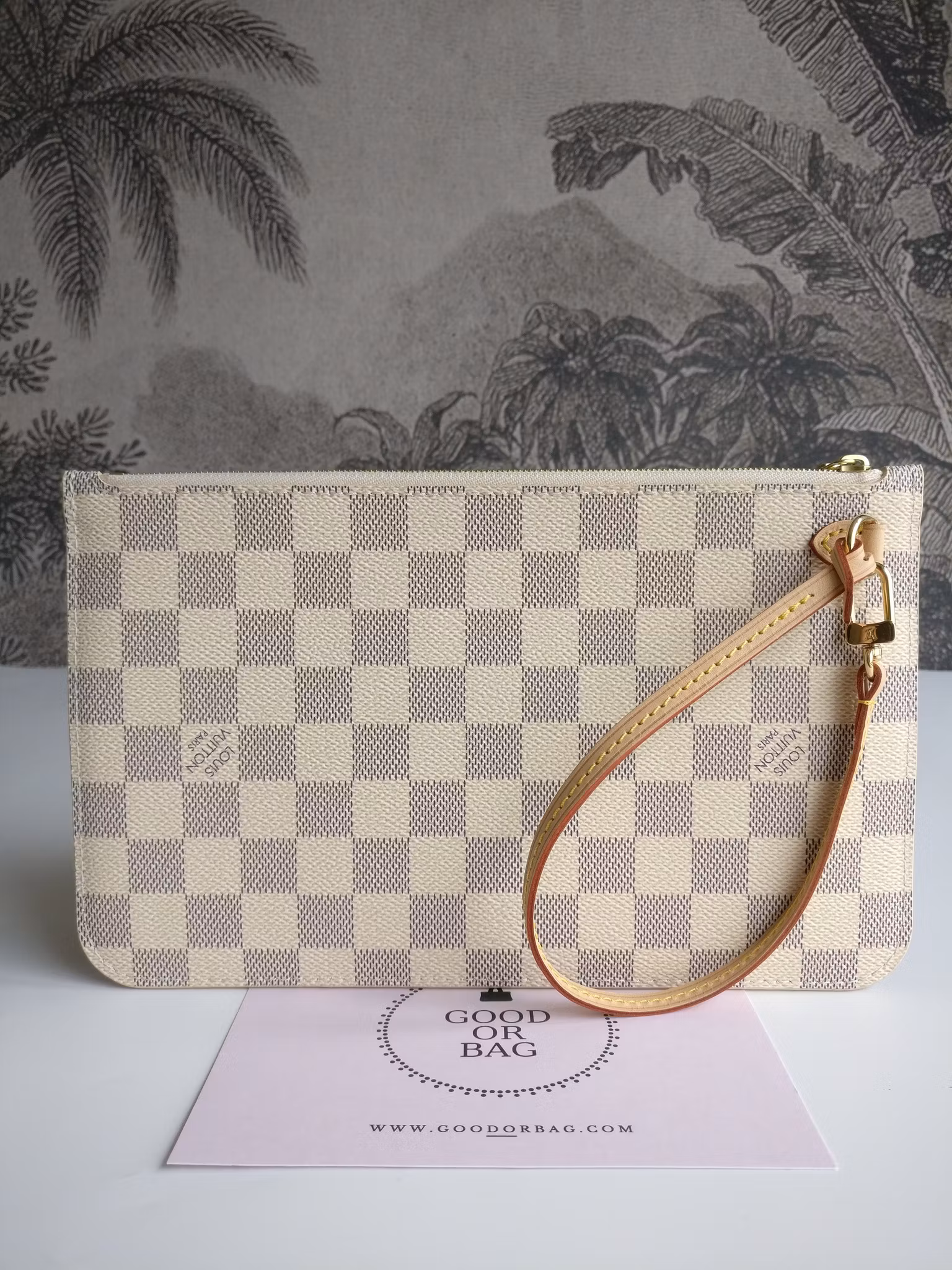 Louis Vuitton Neverfull MM/GM pochette damier azur