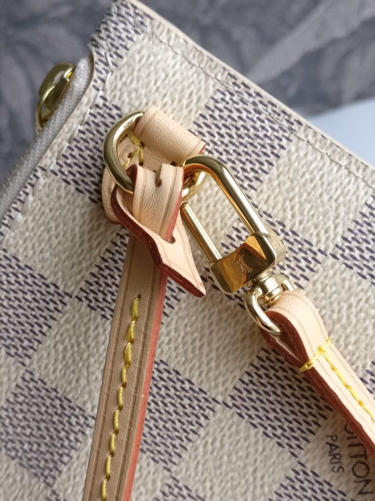 Louis Vuitton Neverfull MM/GM pochette damier azur