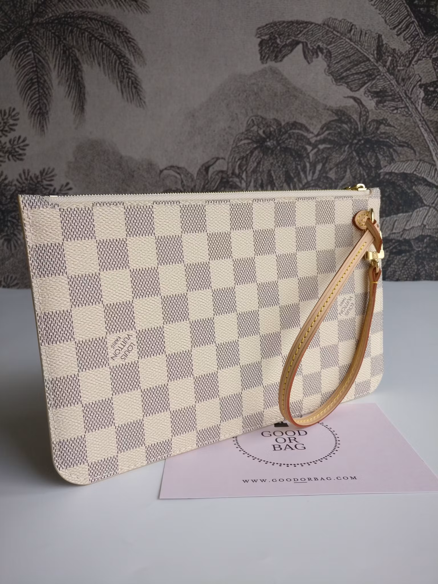 Louis Vuitton Neverfull MM/GM pochette damier azur