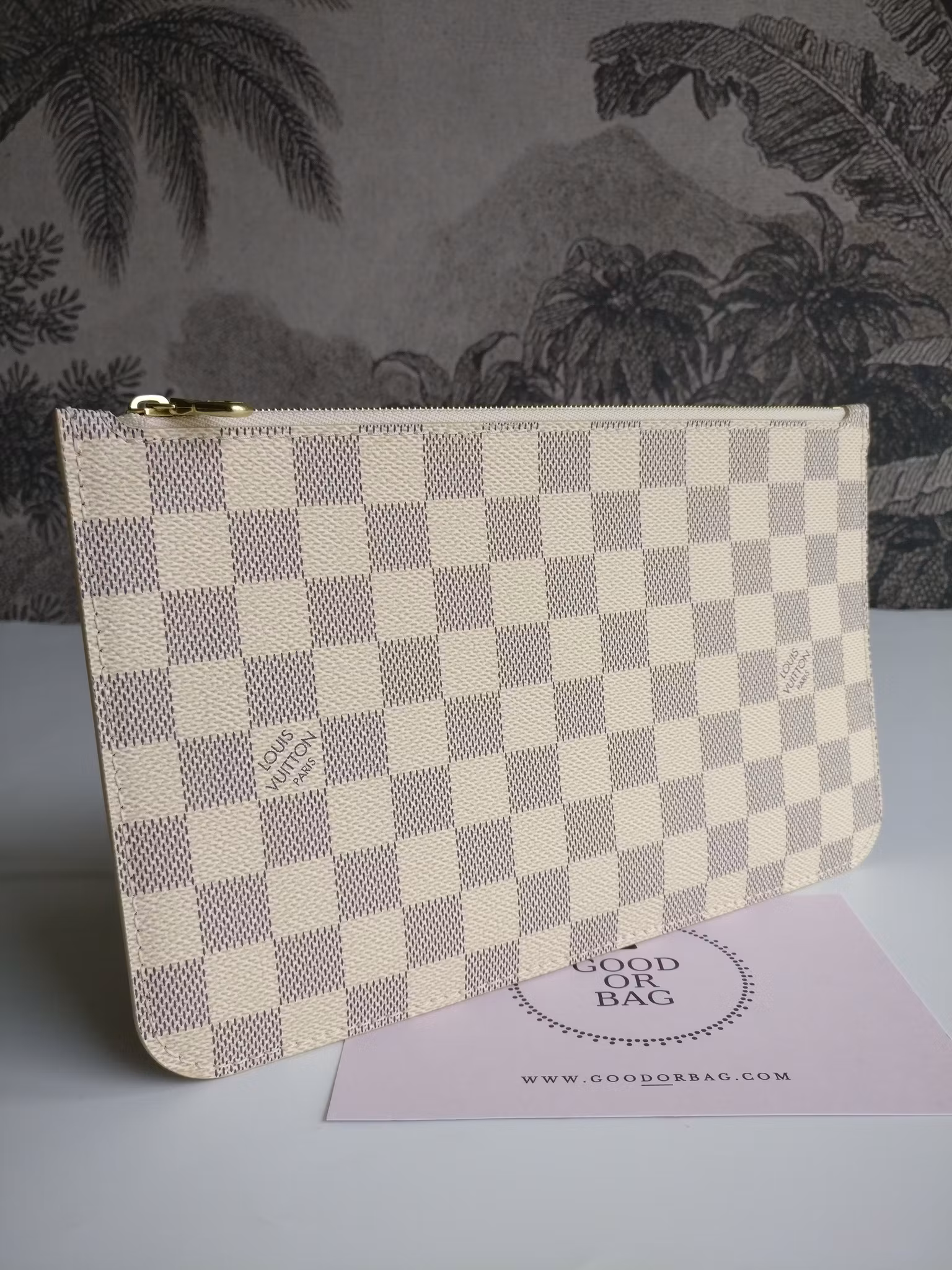 Louis Vuitton Neverfull MM/GM pochette damier azur
