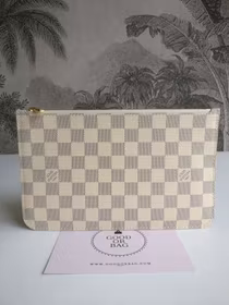 Louis Vuitton Neverfull MM/GM pochette damier azur