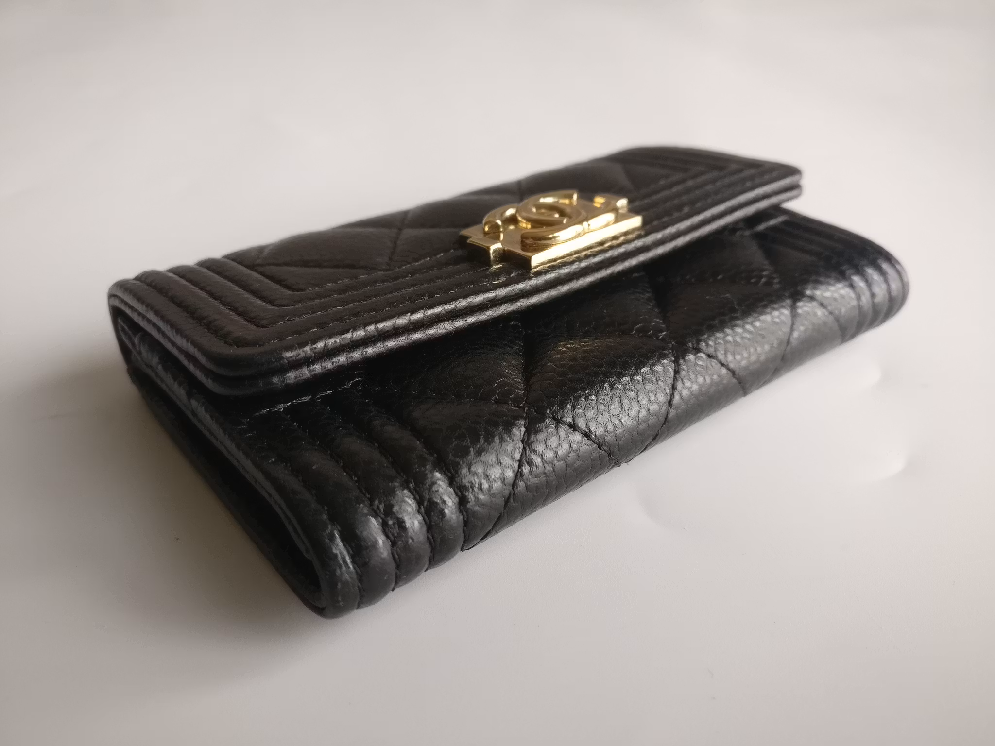 Chanel Boy Flap Card Holder
