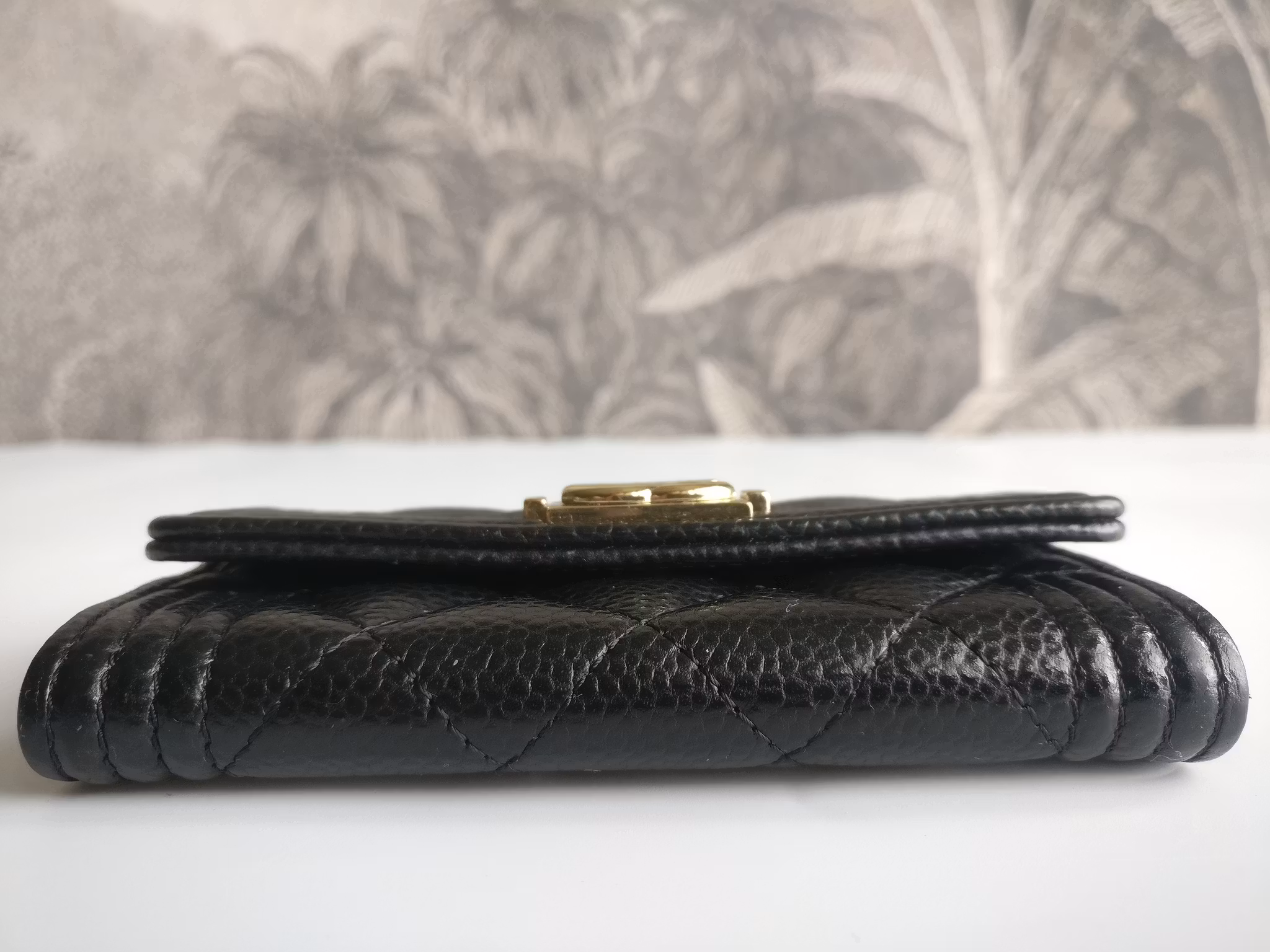 Chanel Boy Flap Card Holder