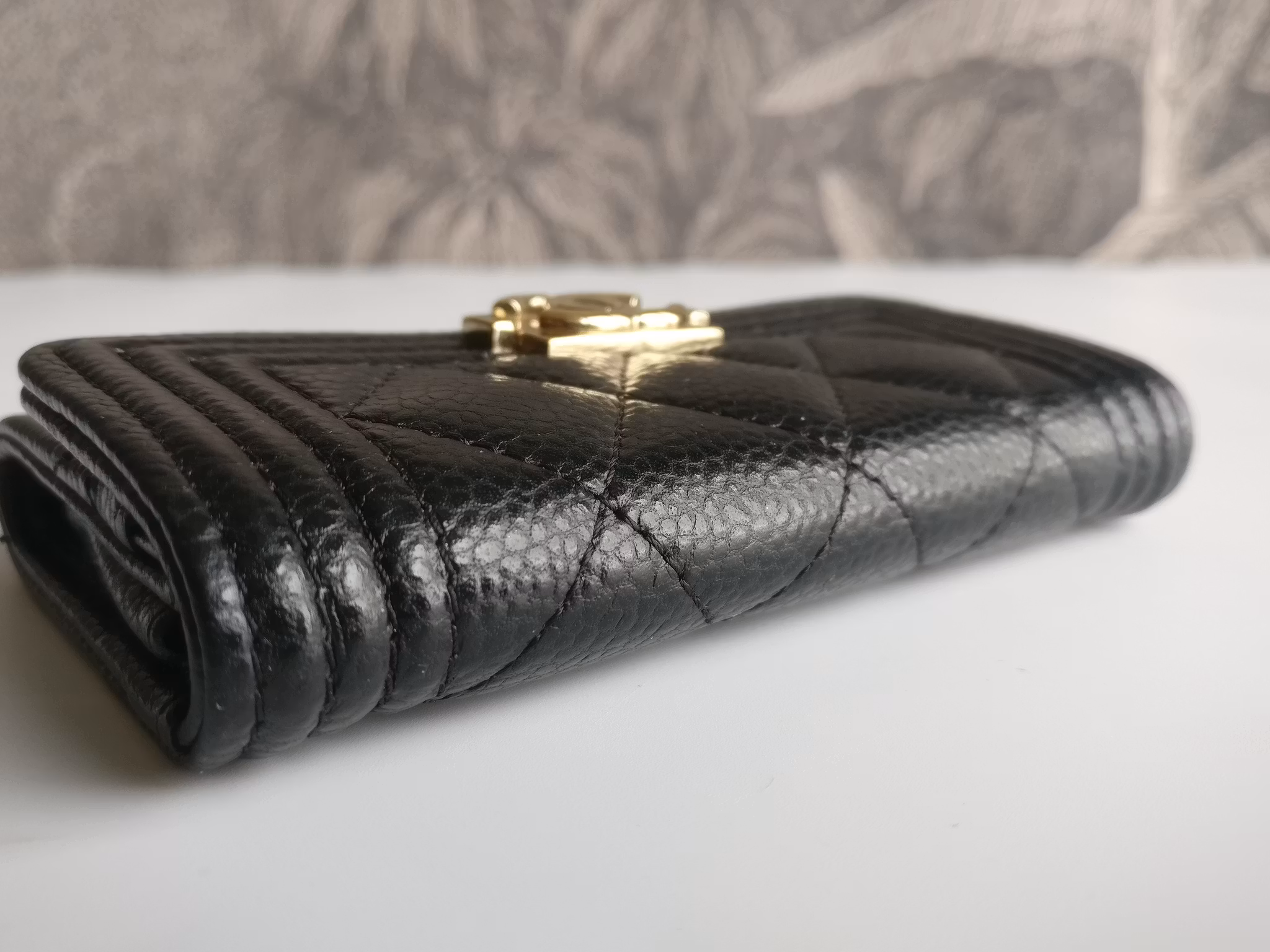 Chanel Boy Flap Card Holder
