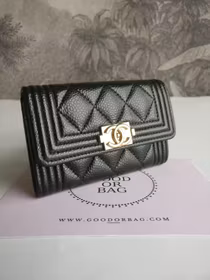 Chanel Boy Flap Card Holder