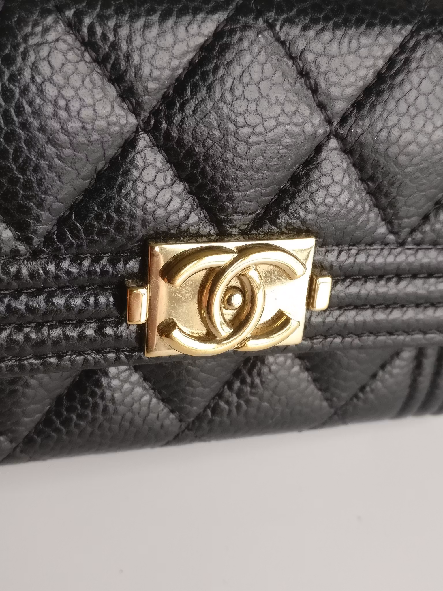 Chanel Boy Flap Card Holder