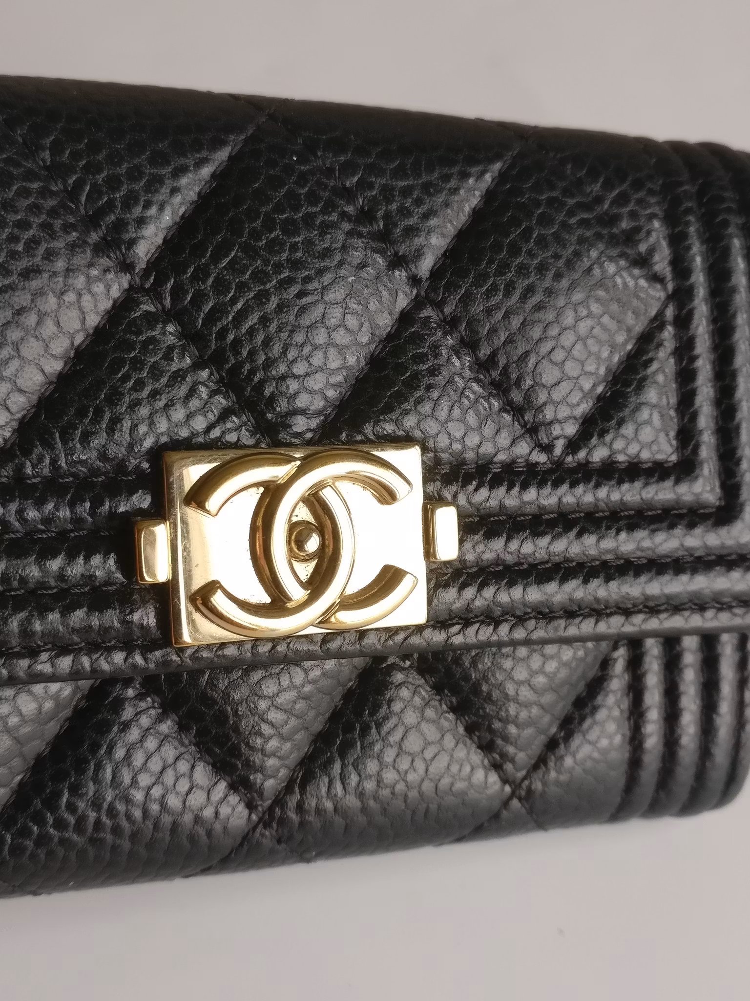 Chanel Boy Flap Card Holder