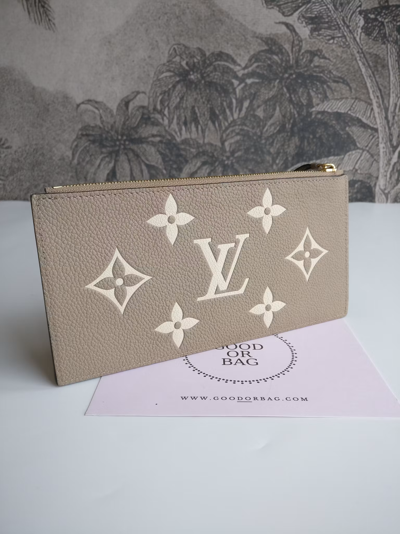 Louis Vuitton Felicie zip pouch bicolor empreinte