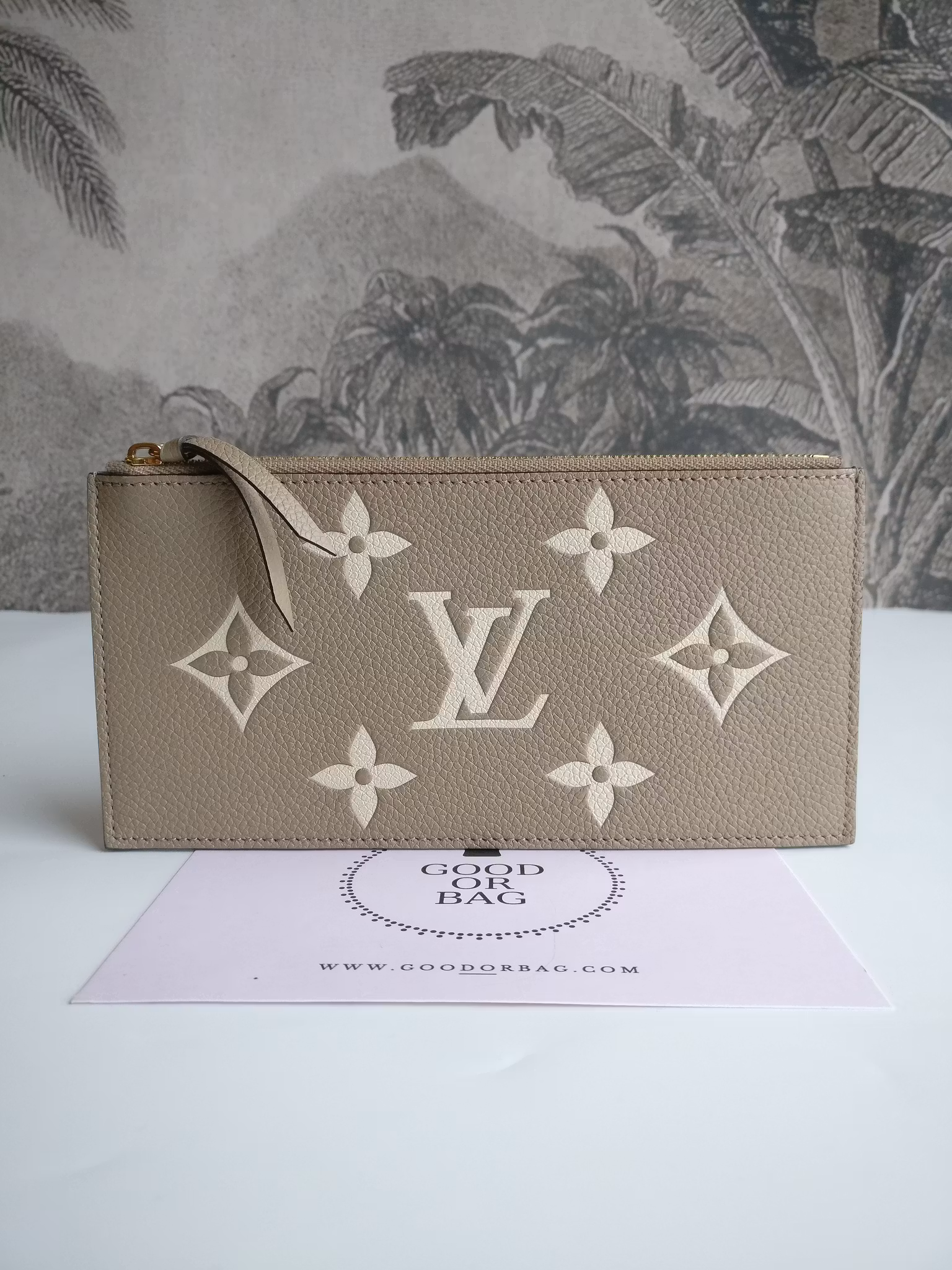 Louis Vuitton Felicie zip pouch bicolor empreinte