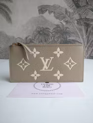 Louis Vuitton Felicie zip pouch bicolor empreinte