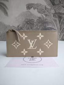 Louis Vuitton Felicie zip pouch bicolor empreinte