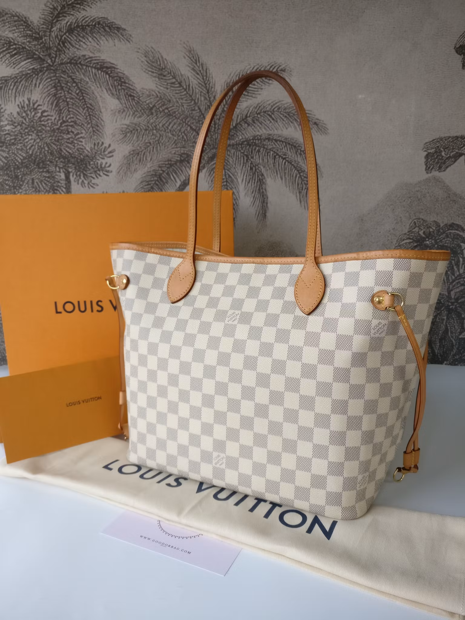 Louis Vuitton Neverfull MM damier azur