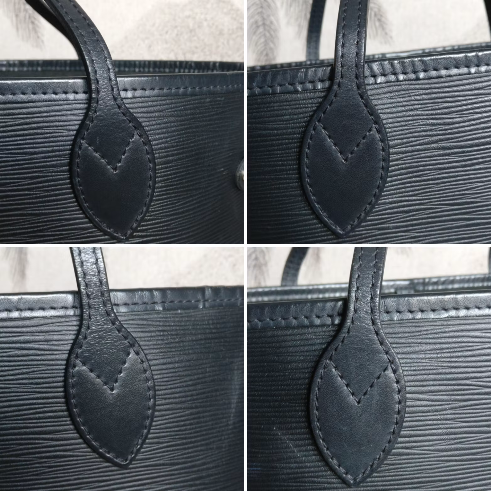 Louis Vuitton Neverfull MM black epi