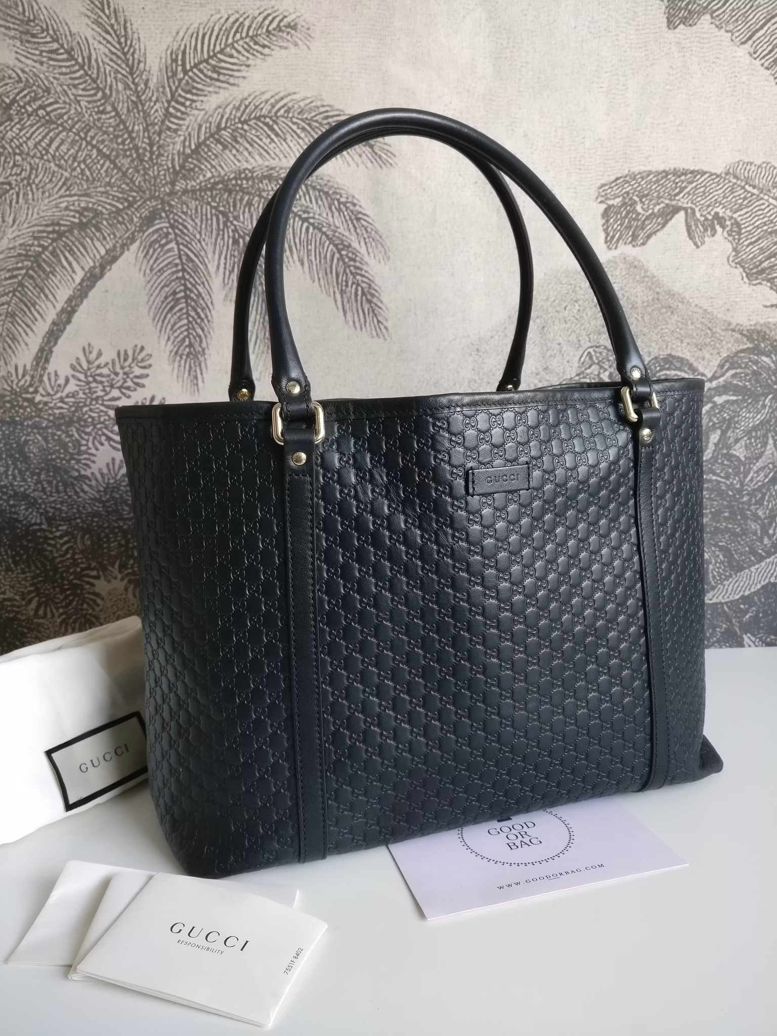 Gucci Microguccissima leather tote